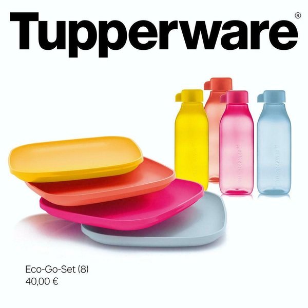 Tupper-®-To Go Eco Easy Picknick Set Teller (4) Eco Easy (4) 500ml