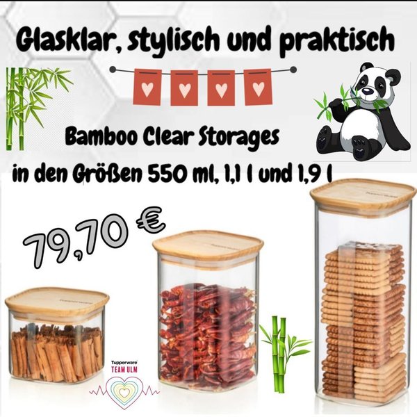 Tupper-®-Clear Storages
