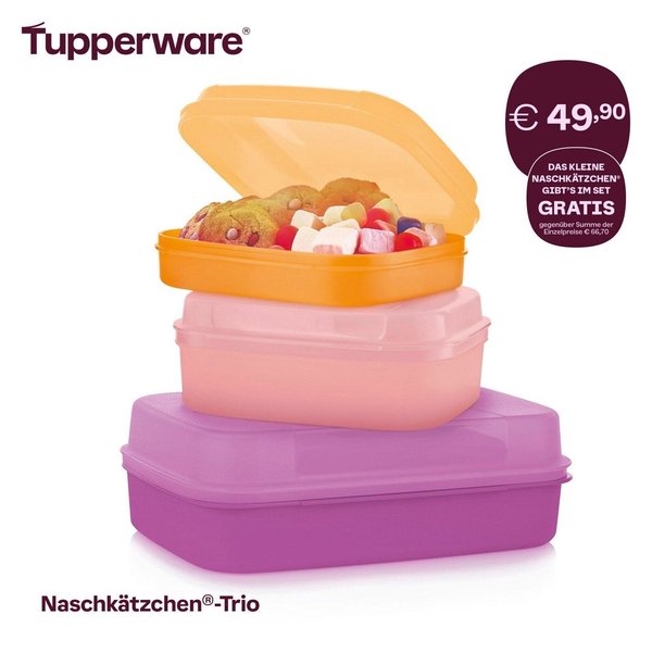 Tupper-®-Naschkätzchen®-Trio